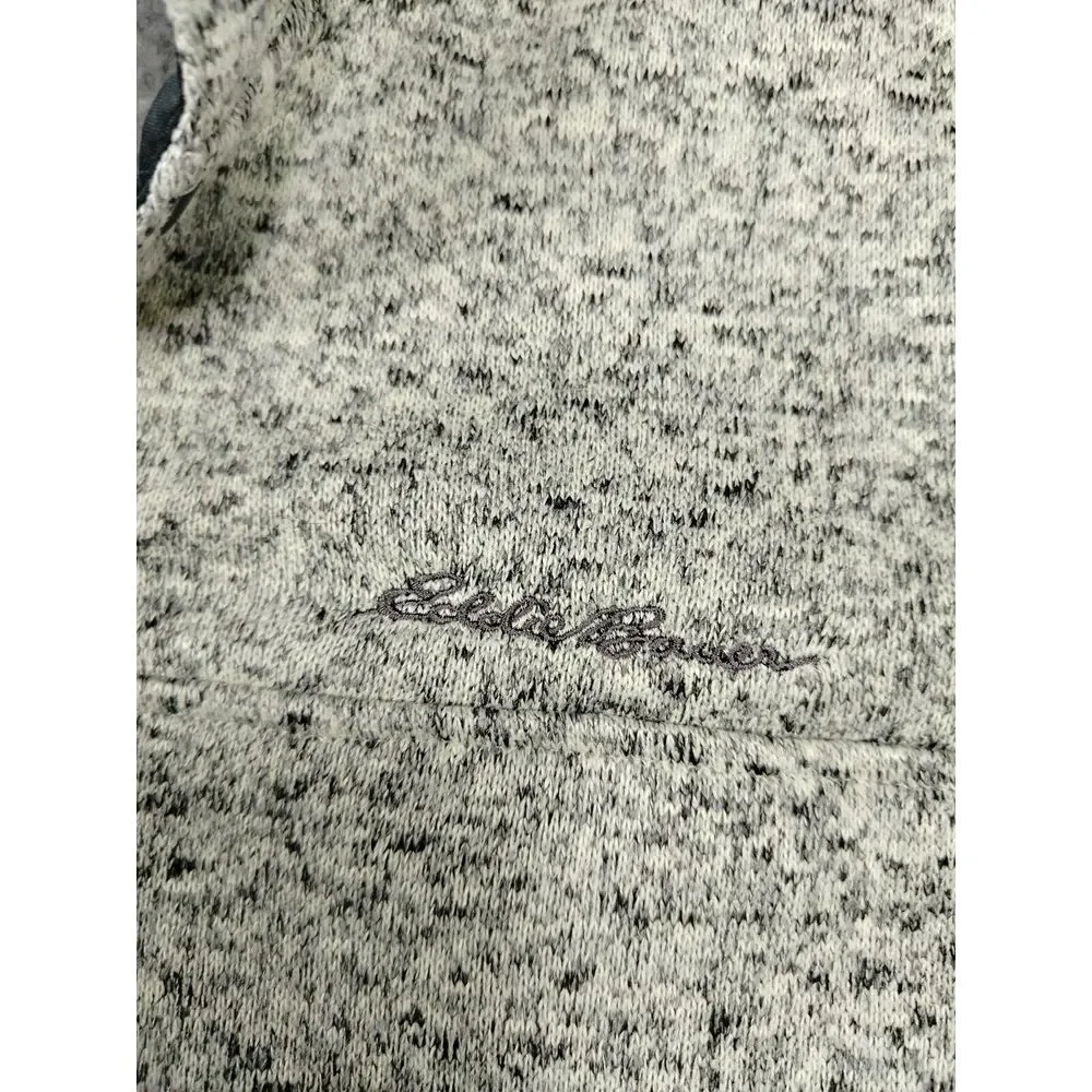 Eddie Bauer Radiator Fleece Mens Medium Gray Gorpcore Outdoors Snap Front Hiking - Picture 4 of 14